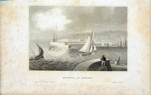 Alte Ansicht England Swansea Swansea in England, 1835