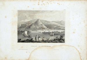 Alte Ansicht Bulgarien, Sistow Sistow in Bulgarien,  1840