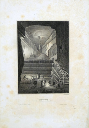 Alte Ansicht Michalowiec-Saal, Polen Wielitzka, Der Michalowiec-Saal, 1835