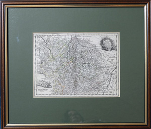 Alte Landkarte Lorraine Karte Lothringen LA LORAINE (Lothringen),  1743
