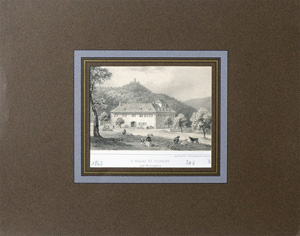 Alte Ansicht Plixburg, Gilles bei Colmar St. GILLES ET PLIXBURG, 1863