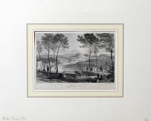 Alte Ansicht Bastei / Elbsandsteingebirge Sachsen DIE BASTEY., 1840