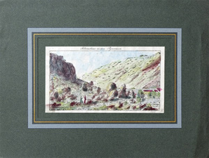 Alte Ansicht Pyrenäen Felsen Felsenchaos in den Pyrenäen,  1810