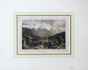 Alte Ansicht Mont Blanc France DER MONTBLANC,  1850