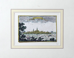 Alte Ansicht Thionville Frankreich Thionville,  1790