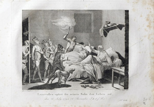 Revolutionskrieg Frankreich Loiserolles Loiserolles opfert für seinen Sohn das Leben auf, den 26. July 1794,, 1816