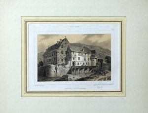 Alte Ansicht Elsass Orschviehr CHATEAU D`ORSCHVIHR, 1863