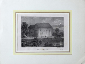 Alte Ansicht Mülhausen Brunstadt, Schloss Le Chateau de Brunstadt., 1886