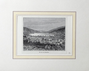 Alte Ansicht Gerardmer Vogesen Frankreich Der See von Gérardmer.,  1870