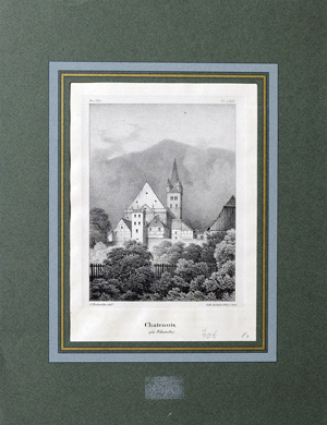 Alte Ansicht Selestat Alsace Chatenois, près Sélestat.,  1840