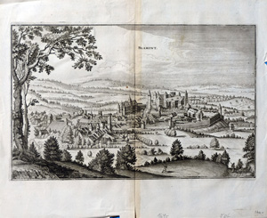 Alte Ansicht Blamont France BLAMONT., 1645