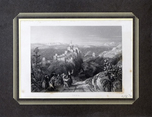Alte Ansicht Burg Loja/Loxa LOXA.,  1850