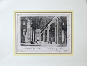 Das Innere der St. Peterskirche zu Rom. Das Innere der St. Peterskirche zu Rom., 1820