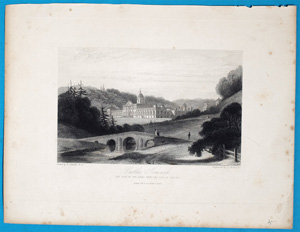 Alte Ansicht England Burg Honard zwischen York und Scarborough Castle Honard.,  1870