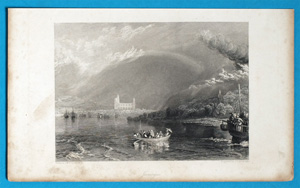 Alte Ansicht Jumeges Abtei Frankreich Jumeges, 1837