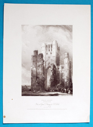 Alte Ansicht Schottland Kelso Abtei KELSO ABBEY.,  1860