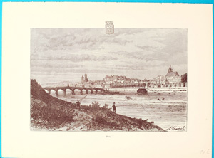 Alte Ansicht Blois Frankreich Blois.,  1880