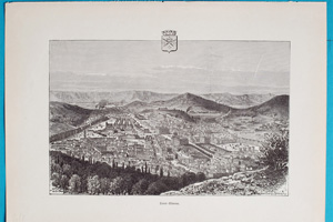 Alte Ansicht Saint Etienne Frankreich Saint- Etienne,  1836