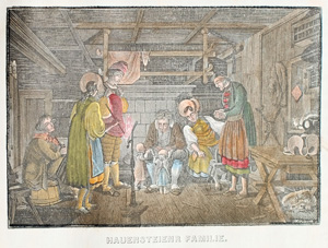 Alte Ansicht Hauenstein, Pfalz HAUENSTEINER FAMILIE, 1836