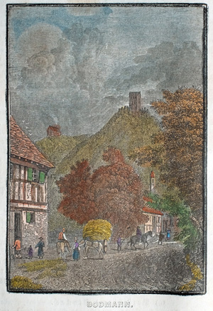 Alte Ansicht Bodman-Ludwigshafen / Bodensee BODMANN (Bodensee), 1836