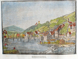 Alte Ansicht Gernsbach GERNSBACH., 1836