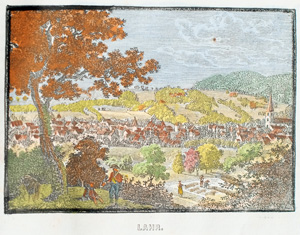 Alte Ansicht von Lahr LAHR., 1836