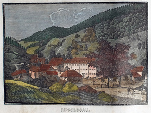 Alte Ansicht Rippoldsau Schwarzwald RIPPOLDSAU., 1836