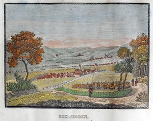 Alte Ansicht Edelfingen EDELFINGEN, 1836