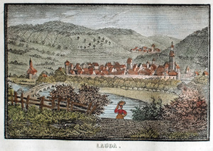 Alte Ansicht Lauda LAUDA, 1836