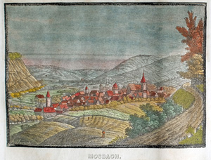 Alte Ansicht Mosbach MOSBACH, 1836