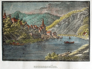 Alte Ansicht Neckargmünd NECKARGEMÜND, 1836
