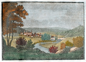 Alte Ansicht Gaumburg GAMBURG, 1836