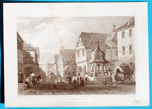Alte Ansicht Oberlahnstein OBERLANSTEIN., 1832