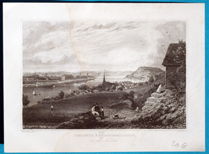 Alte Ansicht Koblenz, Ehrenbreitstein COBLENTZ & EHRENBREITSTEIN., 1832