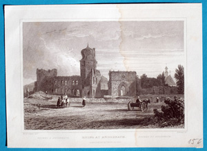 Alte Ansicht Andernach, Ruinen RUINS AT ANDERNACH., 1832