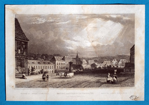 Alte Ansicht Bad Schwalbach / Langen / Taunus RATHS LANGEN-SCHWALBACH, 1832