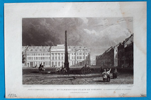 Alte Ansicht Koblenz St. Clemencius Platz ST.CLEMENTIUS PLACE NEAR COBLENZ, 1832