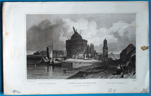 Alte Ansicht Andernach Rheinturm TOWER NEAR ANDERNACH., 1832