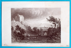 Alte Ansicht Burg Argenfels CASTLE OF ARGENFELS., 1832