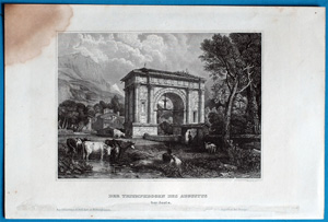 DER TRIUMPHBOGEN DES AUGUSTUS DER TRIUMPHBOGEN DES AUGUSTUS,  1837
