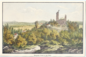 Burgruine Kirkel in der Pfalz. Burgruine Kirkel in der Pfalz.,  1870