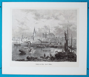 Alte Ansicht Köln Ansicht von Köln. Von L. Ritter.,  1890