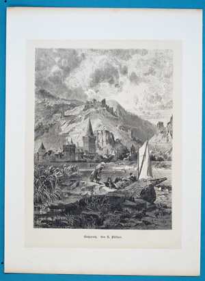 Alte Ansicht Bacharach Bacharach, 1871