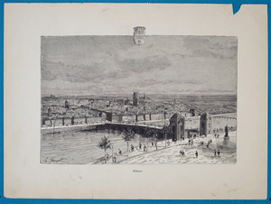 Alte Ansicht Orleans France Orléans.,  1885