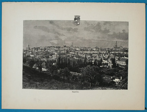 Alte Ansicht Angouleme France Angoulème.,  1885