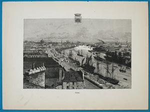 Alte Ansicht Nantes France Nantes.,  1885