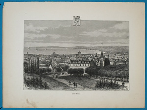 Alte Ansicht St. Brieuc France St. Brieuc.,  1885
