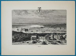 Alte Ansicht Marseille France Marseille.,  1885