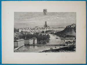 Alte Ansicht Albi France Albi.,  1885