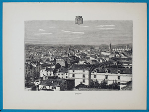 Alte Ansicht Perpignan France Perpignan.,  1885